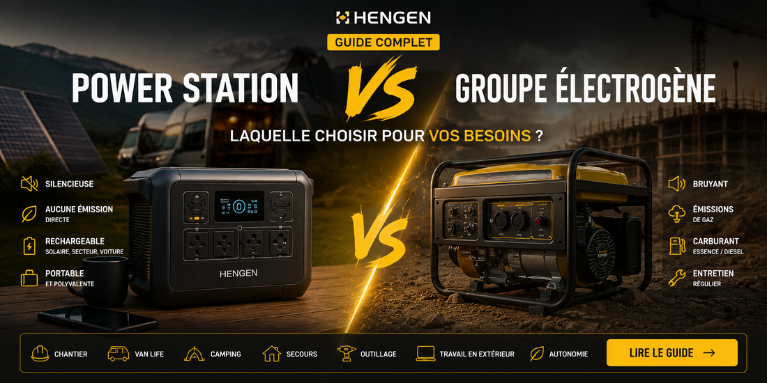 Power station ou groupe électrogène : quelle solution choisir pour avoir de l'électricité partout ?