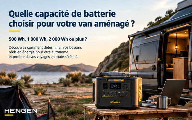 Combien de Wh faut-il pour être autonome en van ?