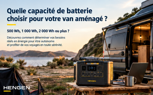 Combien de Wh faut-il pour être autonome en van ?