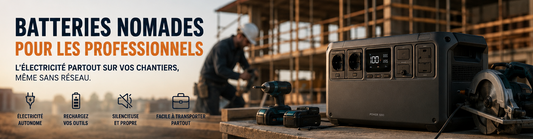 Batteries nomades pour les professionnels : de l’électricité partout sur vos chantiers, même sans réseau