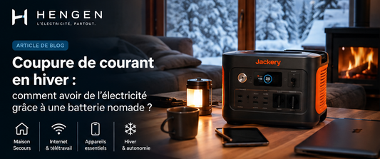 Coupure de courant en hiver : comment avoir de l’électricité grâce à une batterie nomade ?
