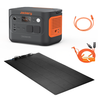 Pack Van & Campig-Car — Jackery E1000 v2 + DJI Linksolar 200W - Hengen