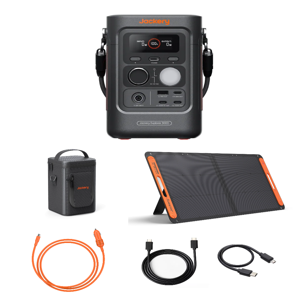 Pack Bivouac Jackery 300D + SolarSaga 100W - Hengen