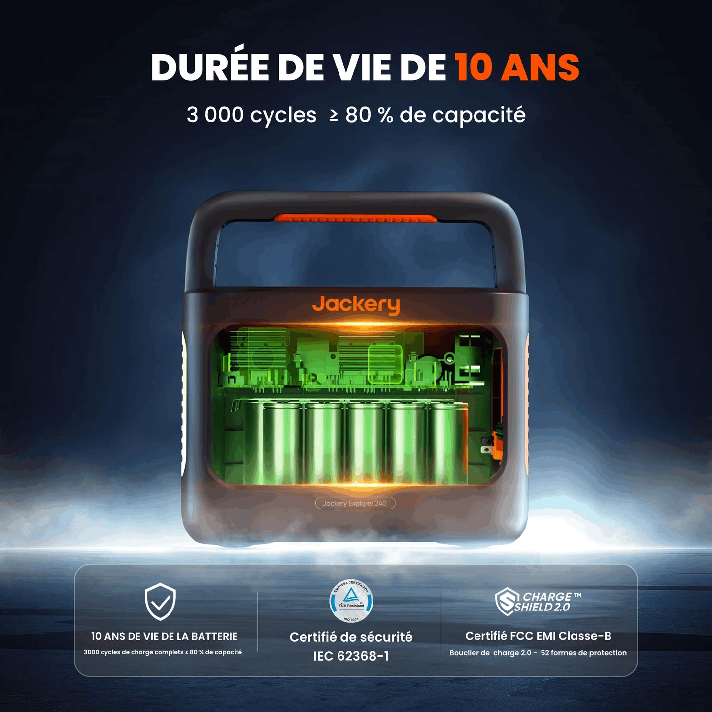 Station de charge portable Jackery Explorer 240 v2